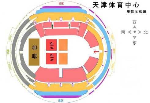 蔡依林2024天津演唱会座位图